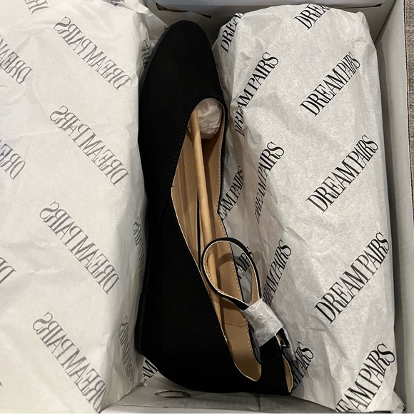 Dream Pairs Low Wedge Ankle Strap Flats - Picture 8 of 10